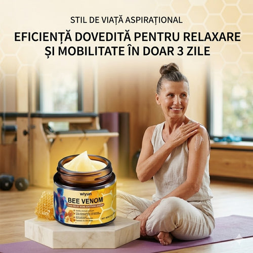 Cremă calmantă cu venin de albină 🐝🍯